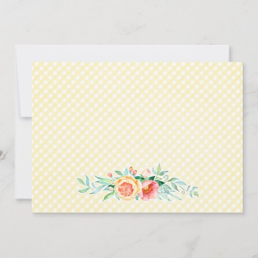 Er is een feest gepland, dat twee wordt, de tweede kaart (Achterkant)