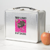 Er is een feestje in mijn lunchbox Cartoon struisv (In situ)