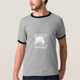 er is een fijne lijn tussen de visserij en de staa t-shirt