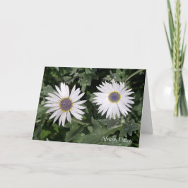 Er is een Flower African Daisy Quotation Greeting Kaart