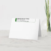 Er is een Flower African Daisy Quotation Greeting Kaart (Achterkant)