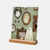 Er is een geest in de portrettengalerij acryl bord (Hoek)