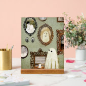 Er is een geest in de portrettengalerij acryl bord (Huwelijk)