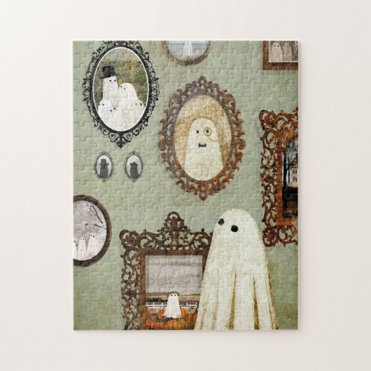 Er is een geest in de portrettengalerij legpuzzel (Verticaal)