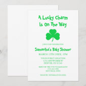 Er is een geluksvogel onderweg naar het Baby showe Kaart (Voorkant / Achterkant)