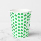 Er is een gelukzalig karwei aan de gang papieren bekers (Rechts)