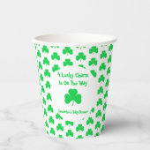 Er is een gelukzalig karwei aan de gang papieren bekers (Voorkant)