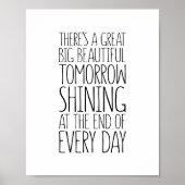 Er is een geweldige mooie morgen-schittering poster (Voorkant)