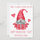 Er is een gnoom-vriend zoals jij, Classroom V-Day Feestdagenkaart (Voorkant)