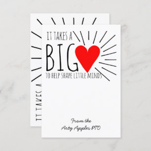 Er is een groot hart voor nodig om de lerarenkaart kaart