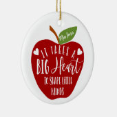 er is een groot kerstcadeau nodig voor de leraar a keramisch ornament (Rechts)