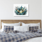 "Er is een grote storm hier..." Canvas Afdruk (Insitu (Slaapkamer))