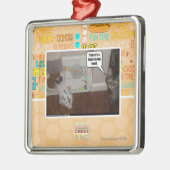 Er is een haas in mijn voedsel metalen ornament (Links)