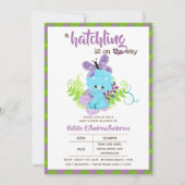 Er is een hachling onderweg naar het Baby shower v Kaart (Voorkant)