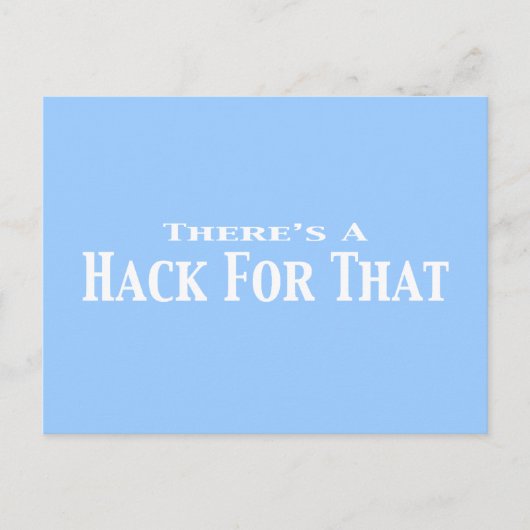 Er is een hack voor die geschenken briefkaart (Voorkant)