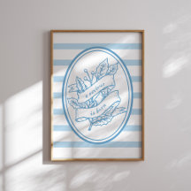 Er Is Een Heiland Geboren Blauwe Hulst Kerstposter