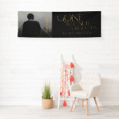 Er is een herinnering - Donker Goud Spandoek (Insitu)
