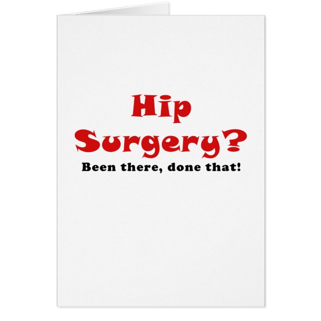 Er is een heupoperatie uitgevoerd die (Voorkant)