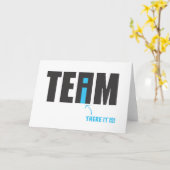 Er is een "ik" in Team After All - Humor Kaart (Gele Bloem)