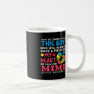 Er is een jongen die hij me Mimi Autism Awareness  Koffiemok