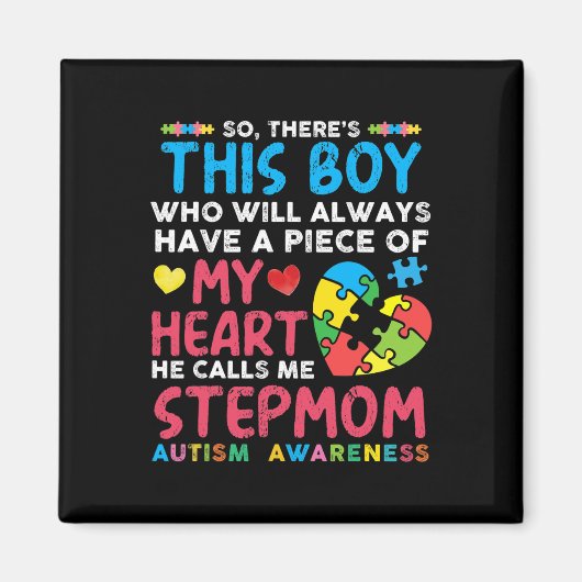 Er is een jongen die hij me stiefmoeder autisme Aw Magneet (Voorkant)