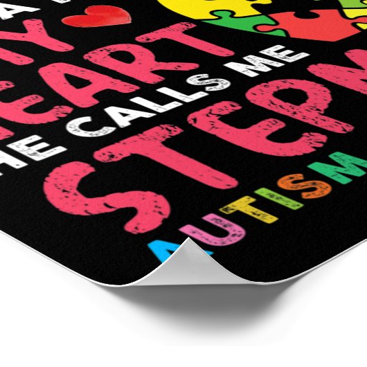 Er is een jongen die hij me stiefmoeder autisme Aw Poster (Hoek)