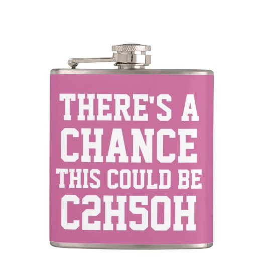 Er is een kans dat dit C2H5OH kan zijn Heupfles (Voorkant)