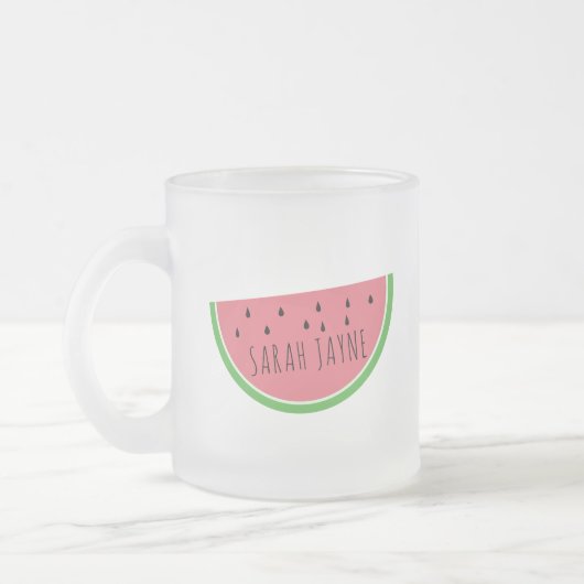 Er is een kans dat dit watermeloensap is matglas koffiemok (Links)