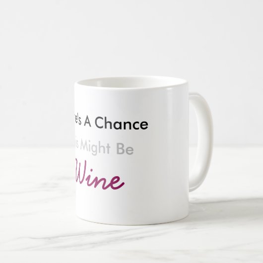 Er is een kans dat dit wijn is koffiemok (Voorkant rechts)