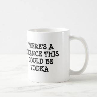 Er is een kans dat dit wodka kan zijn koffiemok