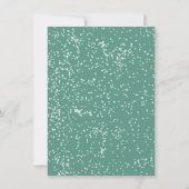 Er is een kerstvakantie Baby shower in het dorp Kaart (Achterkant)