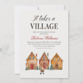 Er is een kerstvakantie Baby shower Kaart (Voorkant)