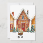 Er is een kerstvakantie Baby shower Kaart (Achterkant)