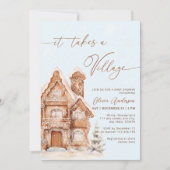 Er is een kerstvakantie Baby shower Kaart (Voorkant)