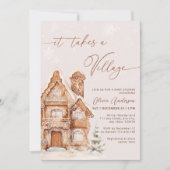 Er is een kerstvakantie Baby shower Kaart (Voorkant)