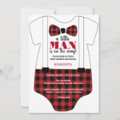 Er is een klein Man onderweg naar de Babyschoenen Kaart (Voorkant)