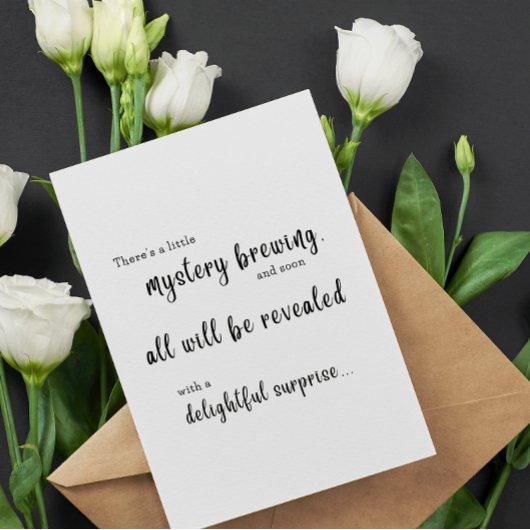 Er is een klein mysterie brouwen - unieke puzzel kaart