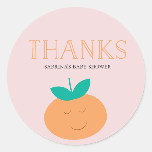 Er is een klein stukje op weg naar bedankt sticker