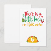 Er is een klein taco in deze Oven Zwangerschap Gif Bedankkaart (Voorkant / Achterkant)