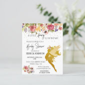 Er is een klein vliegje op weg naar Baby shower Go (Staand voorkant)