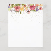 Er is een klein vliegje op weg naar Baby shower Go (Achterkant)