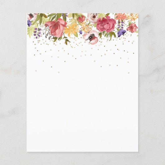 Er is een klein vliegje op weg naar Baby shower Go (Achterkant)