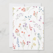 Er is een kleine bloem aan de gang. Uitnodiging (Achterkant)