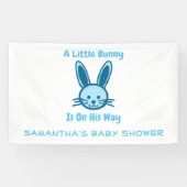 Er is een kleine bunny op weg. spandoek (Horizontaal)