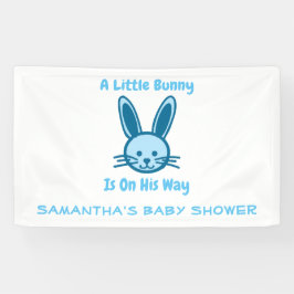 Er is een kleine bunny op weg. spandoek