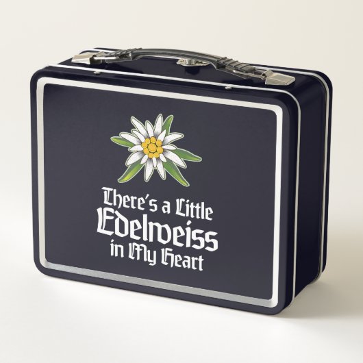 Er is een kleine Edelweiss in mijn hart lunchbox (Achterkant)