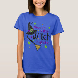 Er is een kleine heks in ons hele halloween Shirt