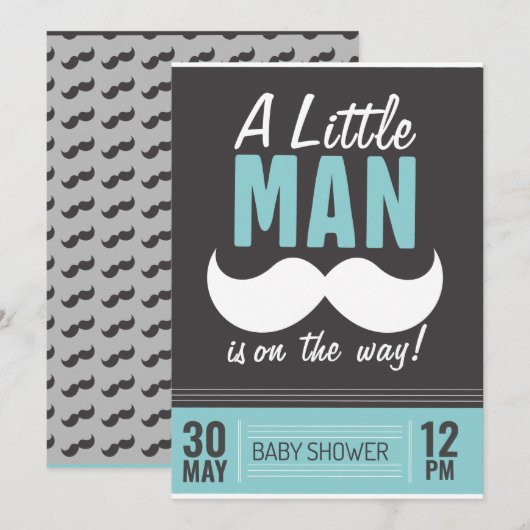 Er is een kleine man onderweg kaart (Voorkant / Achterkant)