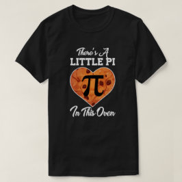 Er is een kleine Pi in deze oven Funny Wiskunde Pu T-shirt