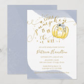 Er is een kleine pompoen op weg naar elegant Baby  Kaart (Voorkant / Achterkant)